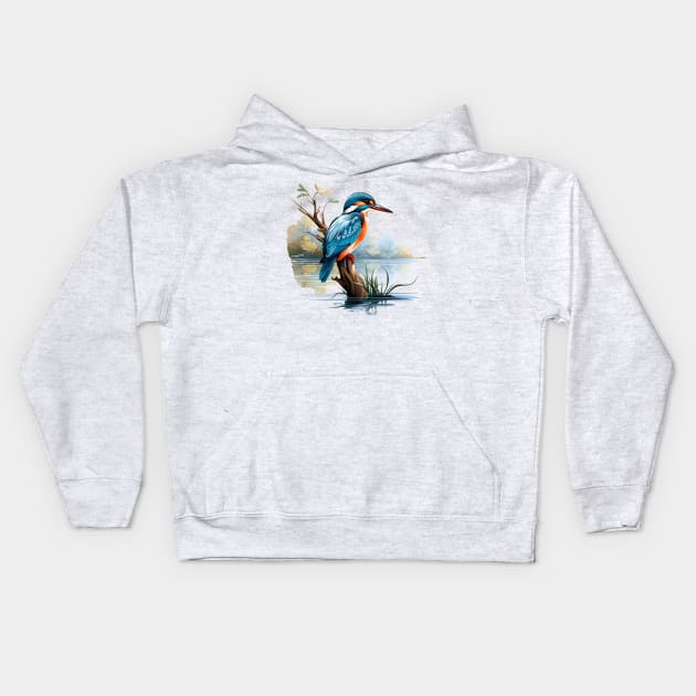 Kingfisher Kids Hoodie by zooleisurelife